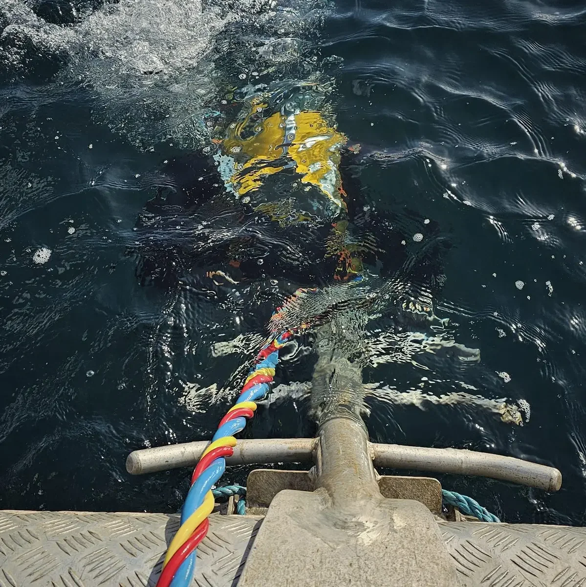Surface-supplied commercial diving operation
